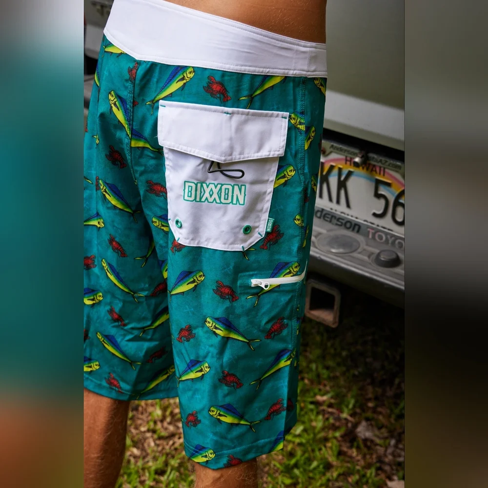 Dixxon Mahi Mahi Boardshorts Unlined Size 44